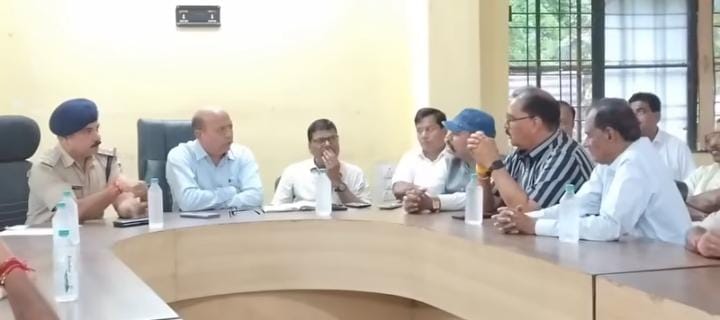 गणेश उत्सव एवं डोल ग्यारस समेत त्योहारों को लेकर शांति समिति की बैठक संपन्न