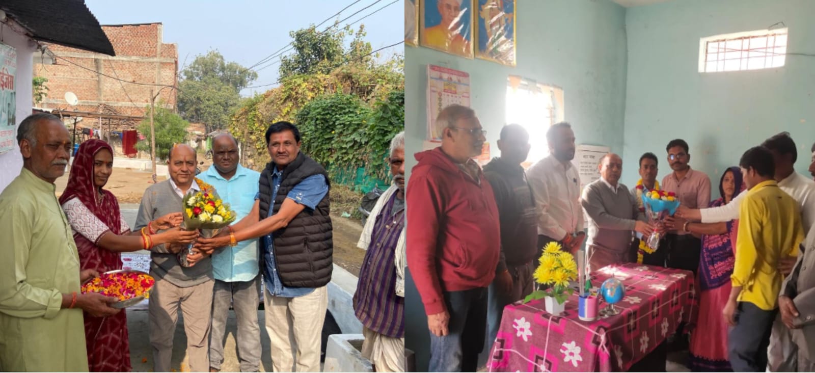 एसडीएम आशुतोष शर्मा ने दो मतदान केंद्रों के बीएलओ को 100% कार्य पूर्ण करने पर किया सम्मानित